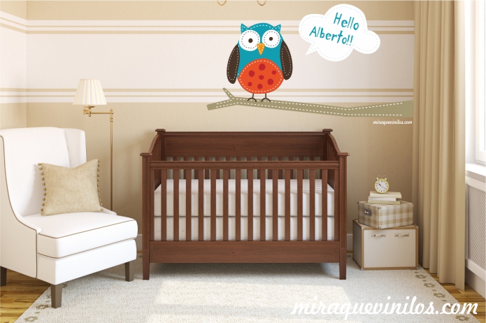 buhito en rama con texto